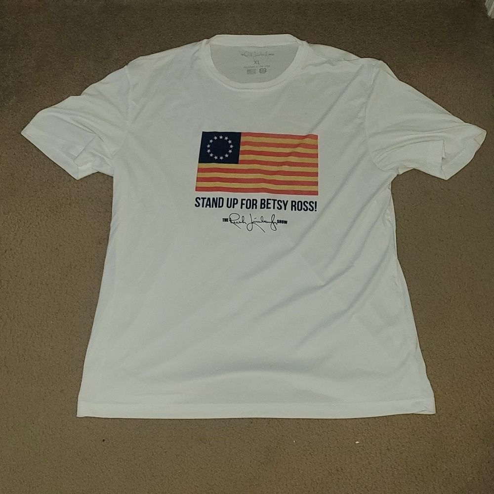 Rush Limbaugh Betsy Ross patriotic flag shirt